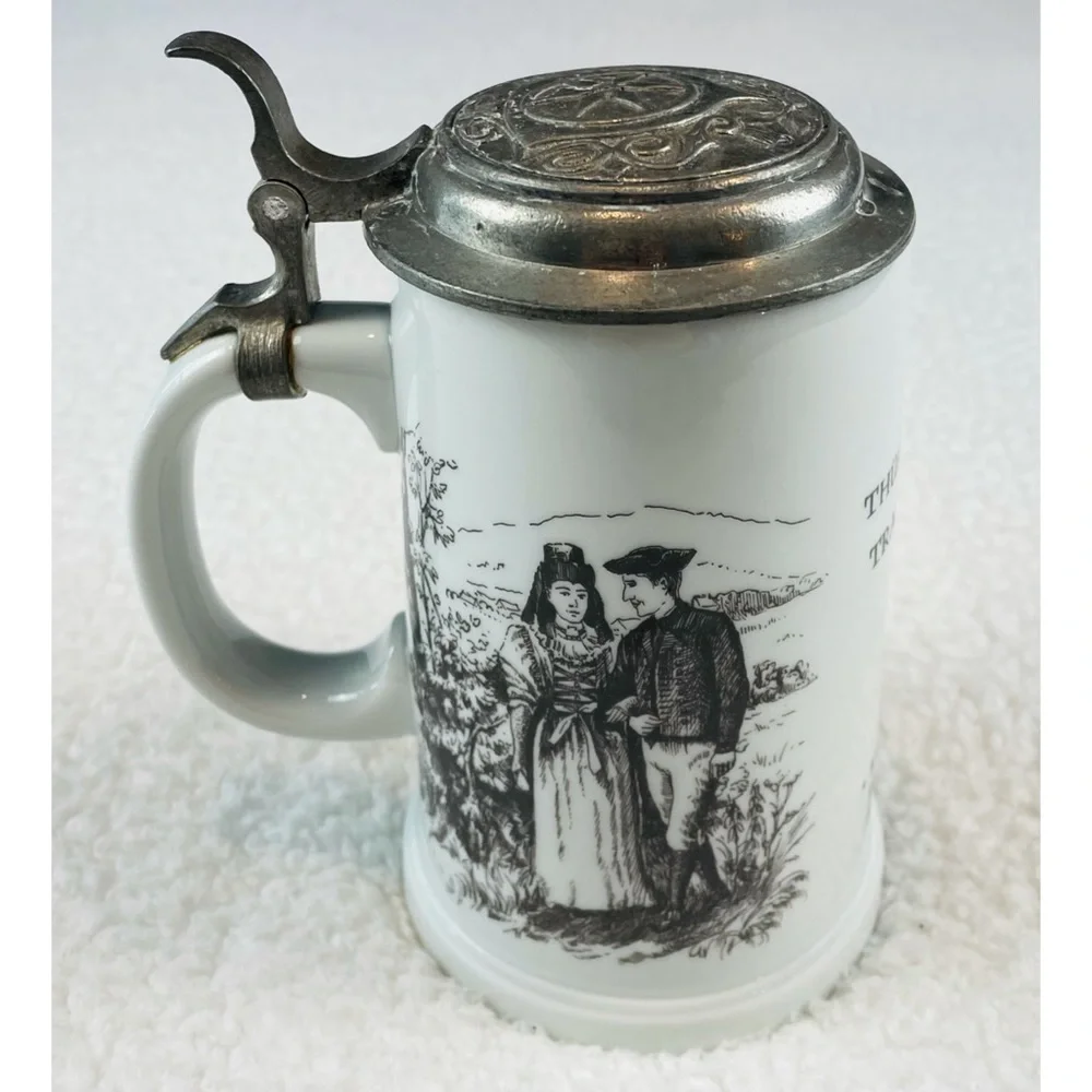 (VTG) German Beer Stein Lidded Mug